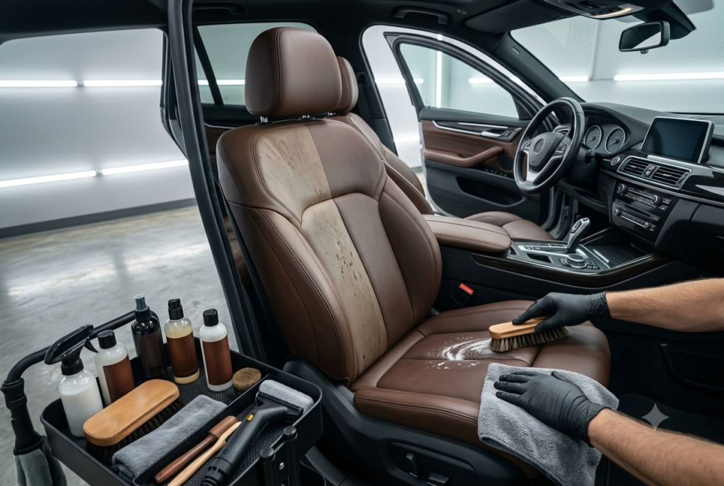 Leather Seat Cleaning
