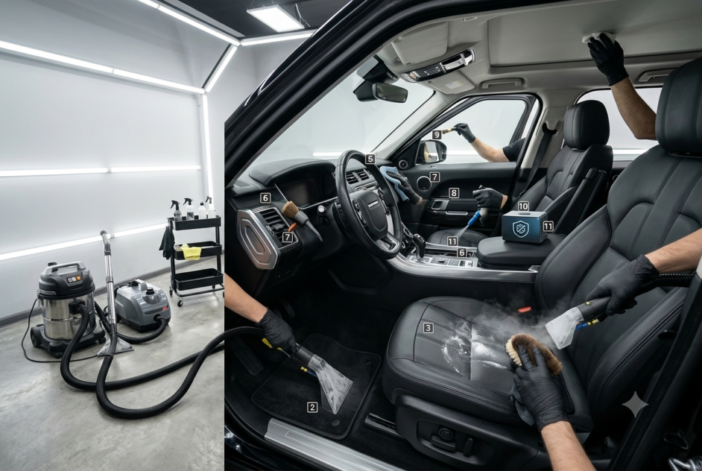 Leather Seat Cleaning