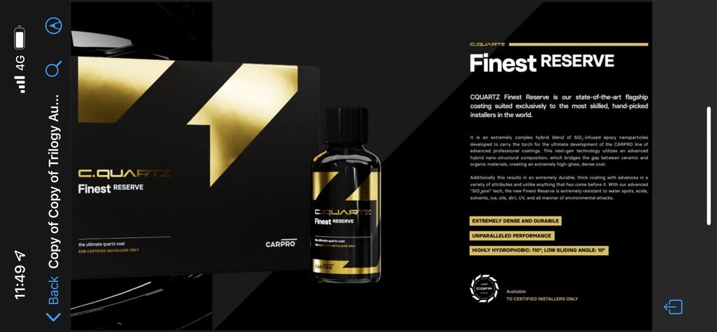 CQuartz Finest Reserve