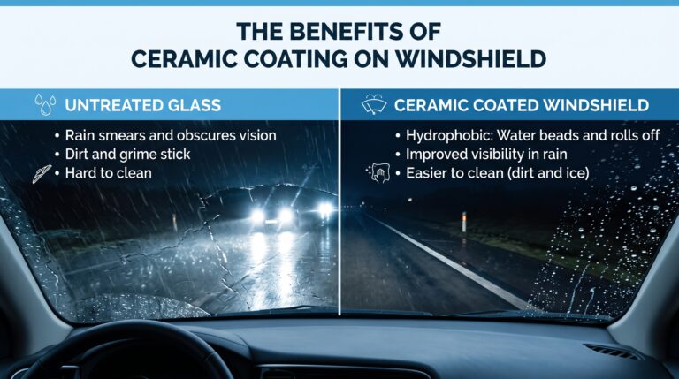 ceramic coating on windshield