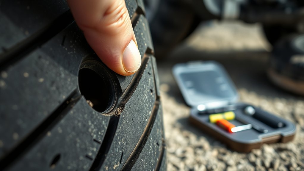 check tire damage thoroughly