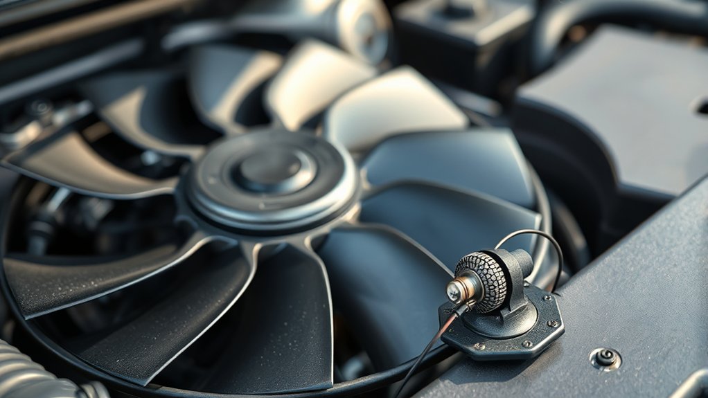 coolant temperature activates fan