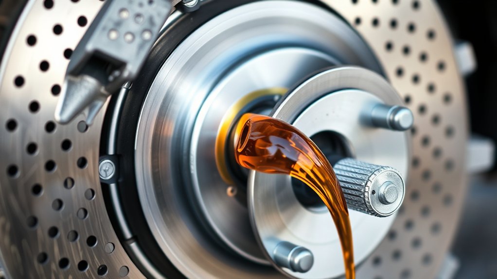 How Does a Drilled Brake Rotor Work Step-by-Step 7 hydraulic pressure moves piston