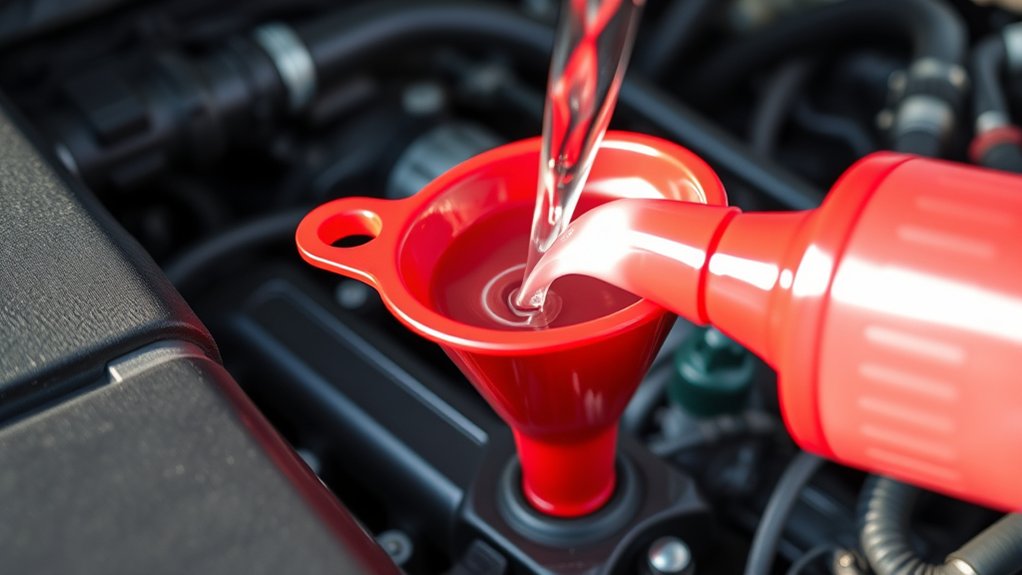 How Does a Coolant Funnel Work Step by Step 5 prevents spills and air pockets