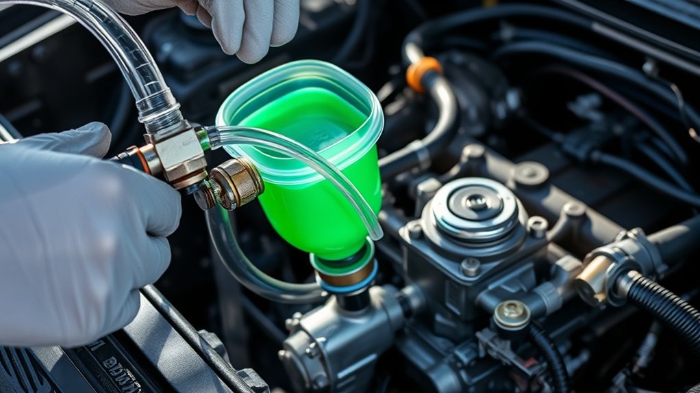 radiator hoses reservoir flush