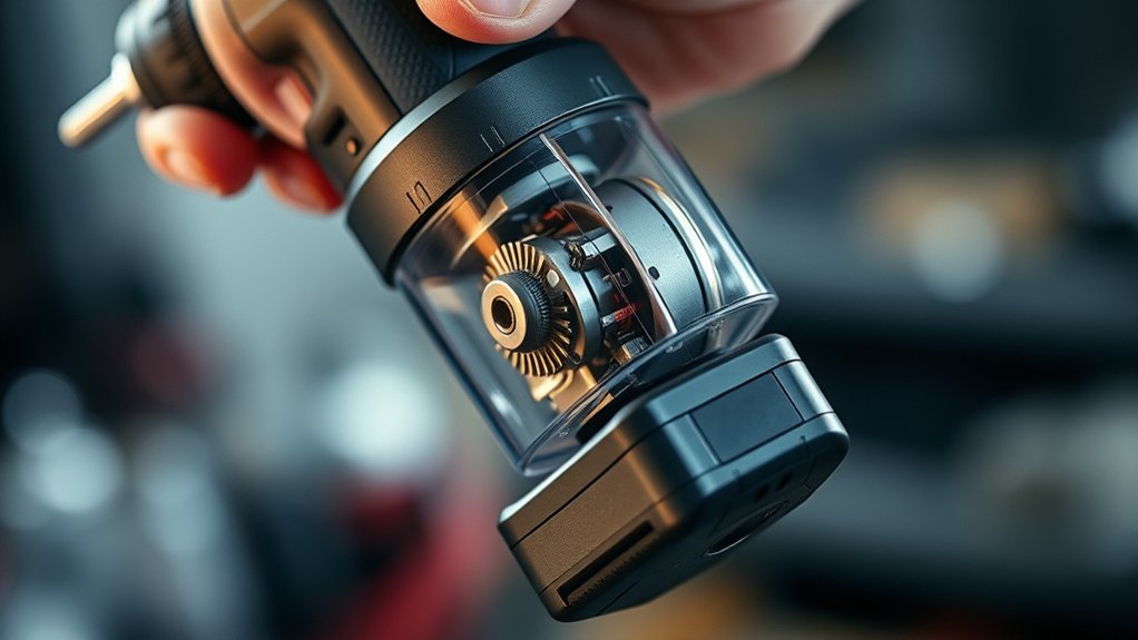 rechargeable battery powers motor