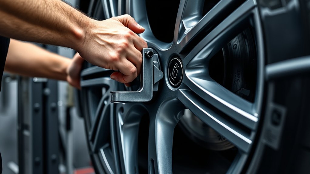 How Does a Wheel Balancing Machine Work Step by Step 7 securely mount and tighten