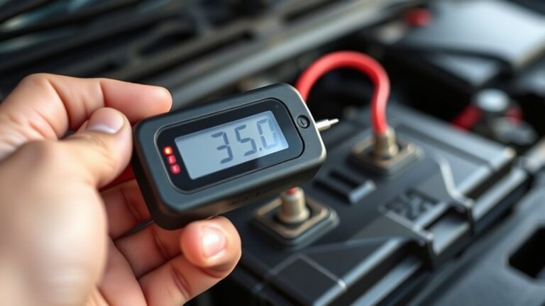 testing car battery voltage vb083