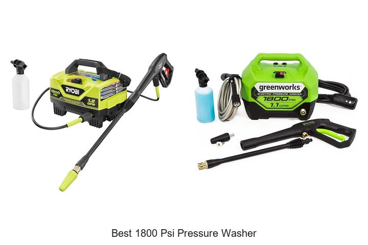 best 1800 psi pressure washer