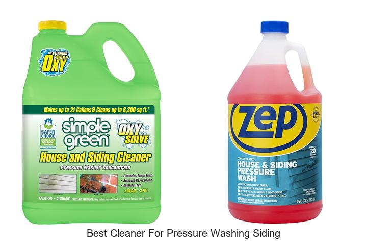 best cleaner for pressure washing siding