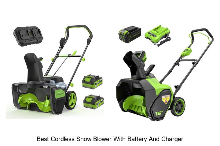 best cordless snow blower with battery and charger