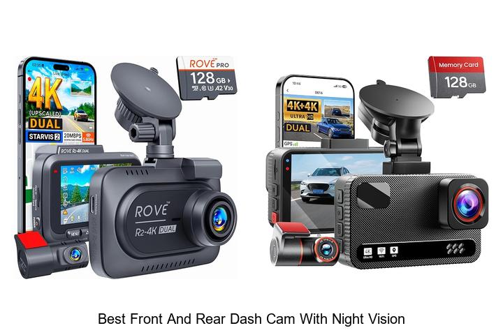best front and rear dash cam with night vision