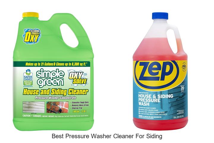 best pressure washer cleaner for siding