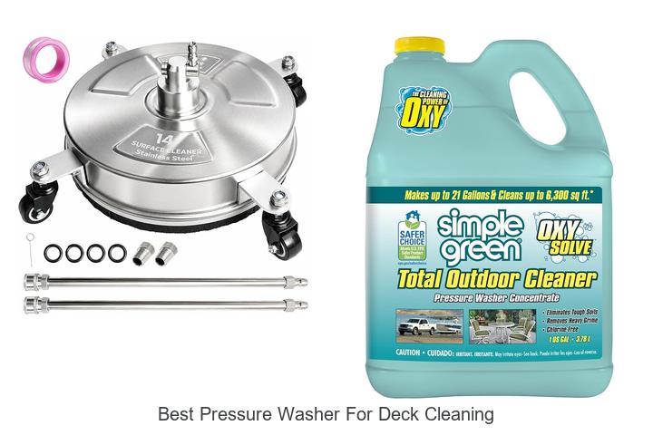 best pressure washer for deck cleaning