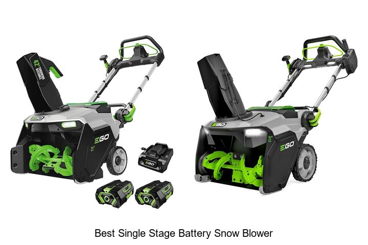 best single stage battery snow blower