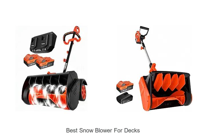 best snow blower for decks