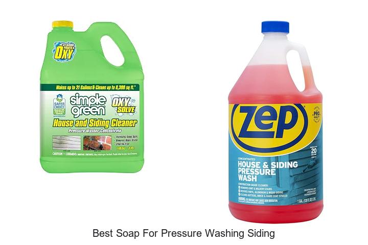 best soap for pressure washing siding