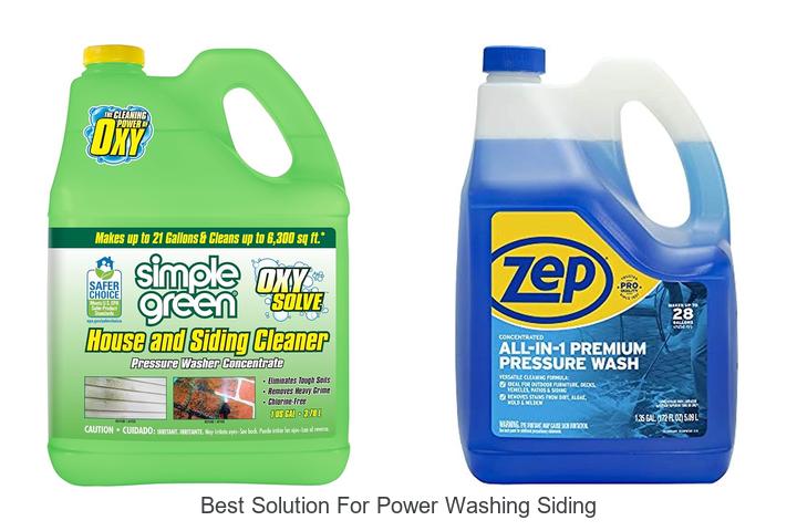 best solution for power washing siding