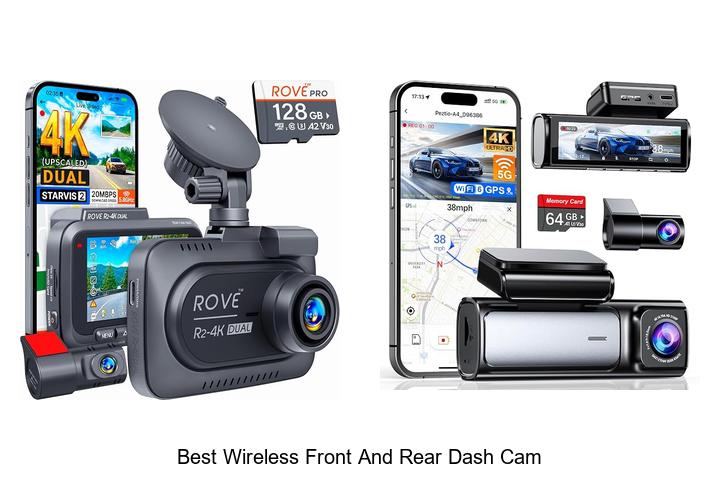 best wireless front and rear dash cam